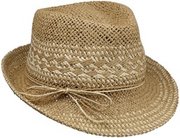 Kapelusz Słomkowy Twotone Trilby by Loevenich, camelowy, One