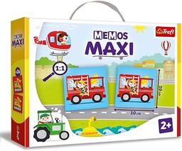 Trefl - Memos Maxi Pojazdy - Edukacyjna Gra
