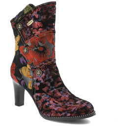 Laura Vita Czerwone Botki Skórzane Eleganckie Buty