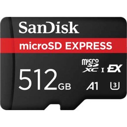 Karta pamięci SANDISK microSDXC Express 512GB 880MB/s Czarno-czerwony