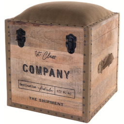 Atmosphera Pufa COLONIAL, siedzisko ze schowkiem, 2w1