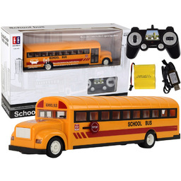 Żółty Autobus Szkolny Zdalnie Sterowany R/c Otwierane Drzwi