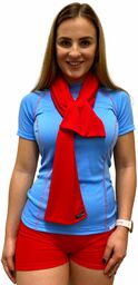 SPORT NANO szalik elegancki .czerwony