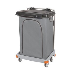 Wózek na odpady z pokrywą i workiem osłonowym