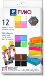Zestaw Fimo Neon 12 kostek x 25g -