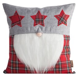 Eurofirany Poszewka świąteczna 45x45 Chp 161 czerwona biała