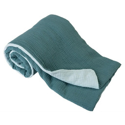 Babymatex Kocyk muślinowy 75x100 Muslin miętowy turkusowy 33+34