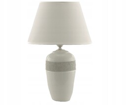 Lampka Nocna Biała Lampa Stołowa Nowoczesna Glamour