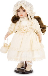 Figurka lalka kolekcjonerska figurka porcelanowa 45x28x24 177055