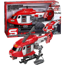 Helikopter Strażacki Ratunkowy Straż Pożarna Światło LED Dźwięki