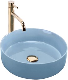 Rea Umywalka nablatowa Rea SAMI L.BLUE SHINY