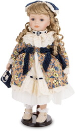 Figurka lalka kolekcjonerska figurka porcelanowa 43x26x26 177056
