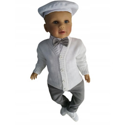 Ubranko Do Chrztu Sweterek Garnitur Dla Niemowlaka Komplet