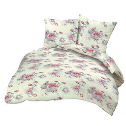 Karo Pościel z kory 160x200 124/1 kremowa różyczki