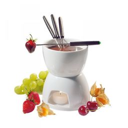 Cilio KITCHEN Zestaw do Fondue Czekoladowego - Biały