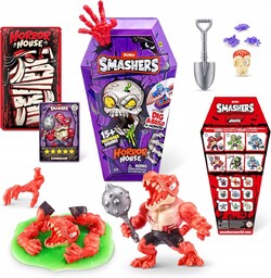Smashers Horror House Dinozaur Czerwony Zombosaur w Trumnie