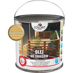 Olej do tarasów Bezbarwny 2,5 l Colorit Drewno