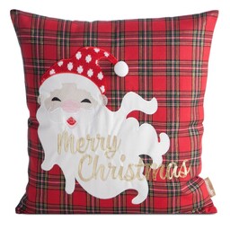 Eurofirany Poszewka świąteczna 45x45 Chp 165 biała czerwona