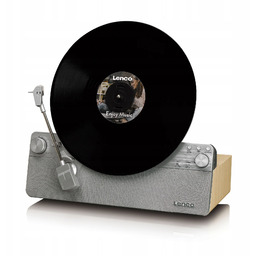 Gramofon Pionowy Automatyczny Bluetooth Głośniki Audiotechnica Retro Drewno