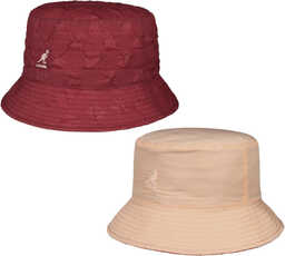 Kapelusz Dwustronny Pucker Check Bucket by Kangol, czerwony,