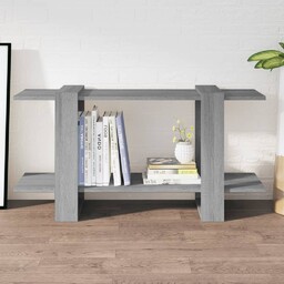 vidaXL Regał na książki, szary dąb sonoma, 100x30x51