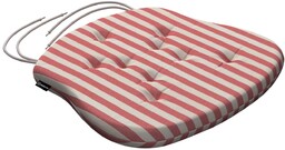 Poduszka na krzesło Filip, czerwono-białe pasy (1,5cm), 41