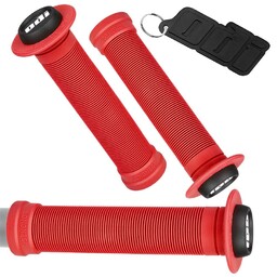 Chwyty ODI BMX Longneck ST, czerwone,143 mm