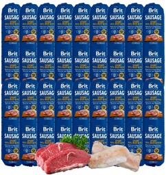 BRIT - Care sausage beef/fish kiełbasa z wołowiną