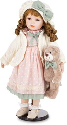 Figurka lalka kolekcjonerska figurka porcelanowa 47x27x24 177059