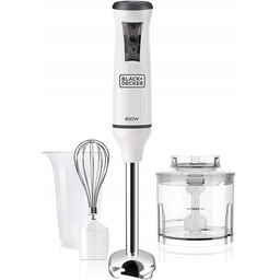 Blender ręczny Black+Decker BXHB600E (biały; 600W)