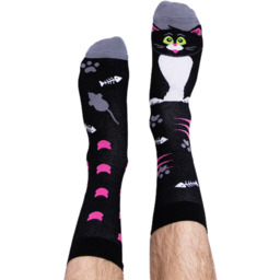 Nanushki Skarpety kolorowe kot - The Great Catsby