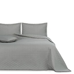 AmeliaHome Narzuta z pomponami, 170 x 270 cm,