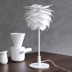 Lampa stołowa Dyberg Larsen Pineapple, biały, wysokość 35