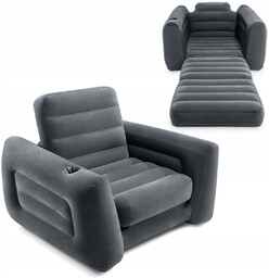 Pompowany Fotel Materac Leżanka Łóżko 2W1 Intex 66551