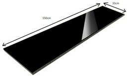Parapet Stopnica granitowa polerowana Black Pearl 150x33x2