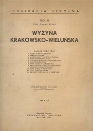 WYŻYNA KRAKOWSKO-WIELUŃSKA. ILUSTRACJA SZKOLNA. TEKA 15