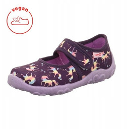 Pantofle Tekstylne Kapcie Superfit Bonny Lila Unicorns Jednorożce