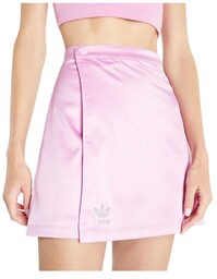 Spódnica damska Adidas Wrap różowa satynowa trapezowa-L