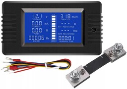 Panelowy miernik napięcia prądu DC 9w1 PZEM-015 napięcie