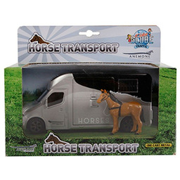 Auto do przewozu koni z dźwiękiem