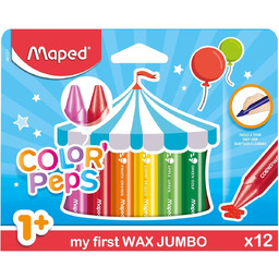 Maped Kredki świecowe Color''Peps Wax Jumbo 12 sztuk