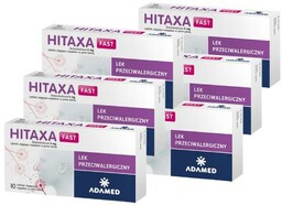 Zestaw 6x Hitaxa fast 5mg, 10 tabletek ->