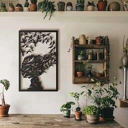 Stylowe, czarne dekoracyjne akcesoria ścienne, 45 x 70