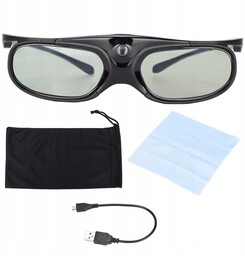 Okulary 3D Dlp Usb Akumulatorowe Aktywne Okulary