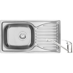DEANTE Zlewozmywak Doppio ZENA0113 Stalowy + Bateria