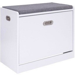 Szafka na buty z siedziskiem Duna, biała