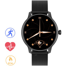 Czarny smartwatch G.Rossi SW020-2