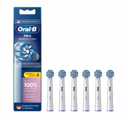 6x końcówka Oral-B Pro Sensitive Clean do szczoteczki