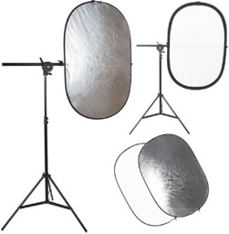 Zestaw fotograficzny blenda owal uchwyt statyw