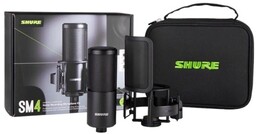Shure SM4-K-KIT - Mikrofon pojemnościowy, zewnętrznie polaryzowany, uchwyt,
